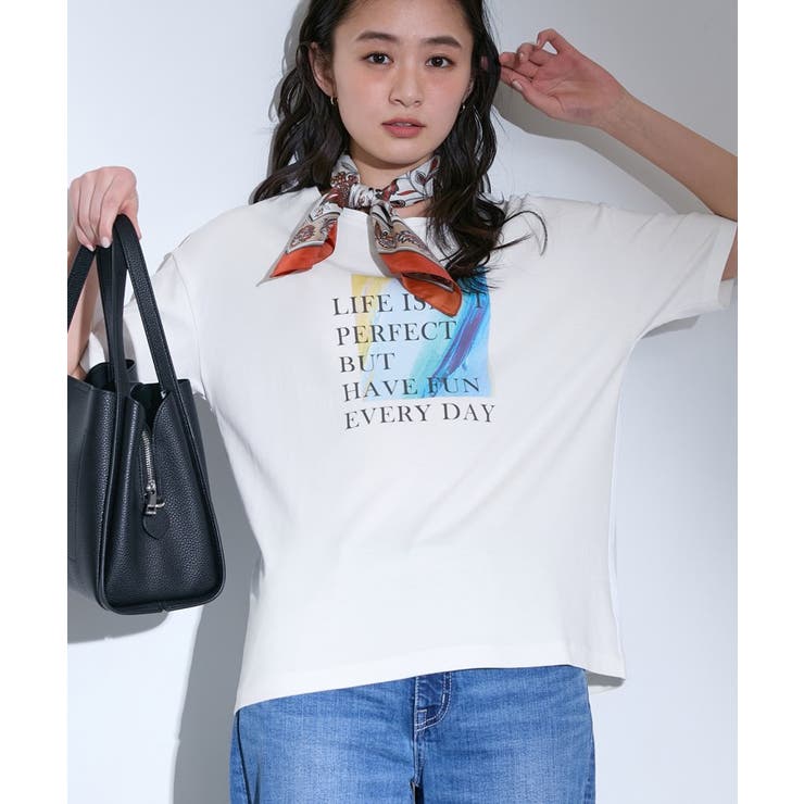ホワイト(101) | 【選べるバリエーション】プリントTシャツ | THE SHOP TK