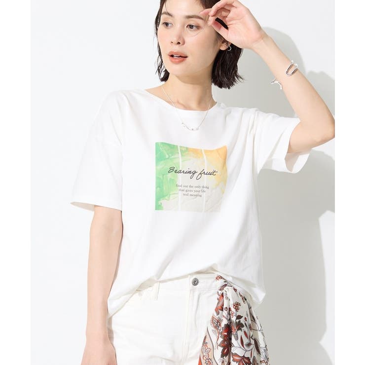 ホワイト(601) | 【選べるバリエーション】プリントTシャツ | THE SHOP TK