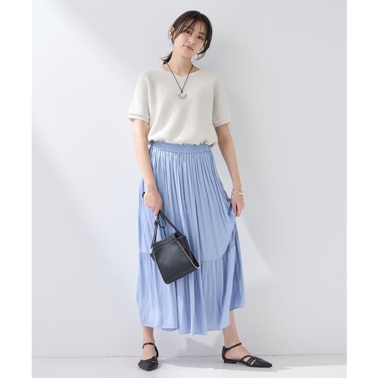 【リネン混】Vネックラメニット | THE SHOP TK | 詳細画像4 