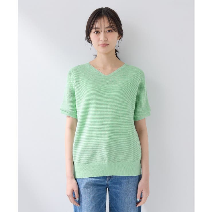 【リネン混】Vネックラメニット | THE SHOP TK | 詳細画像18 