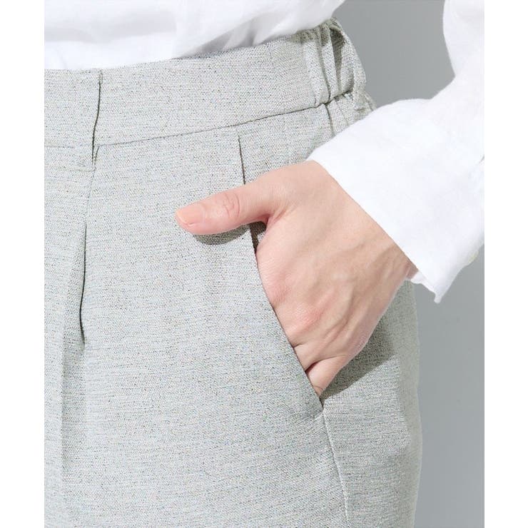 【SETUP可能／快適／シワになりにくい】リネンライクテーパードパンツ | THE SHOP TK | 詳細画像18 