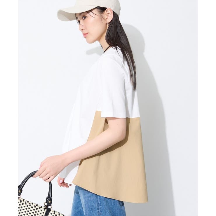 【バックシャン／洗える】ドッキングデザイントップス | THE SHOP TK | 詳細画像6 
