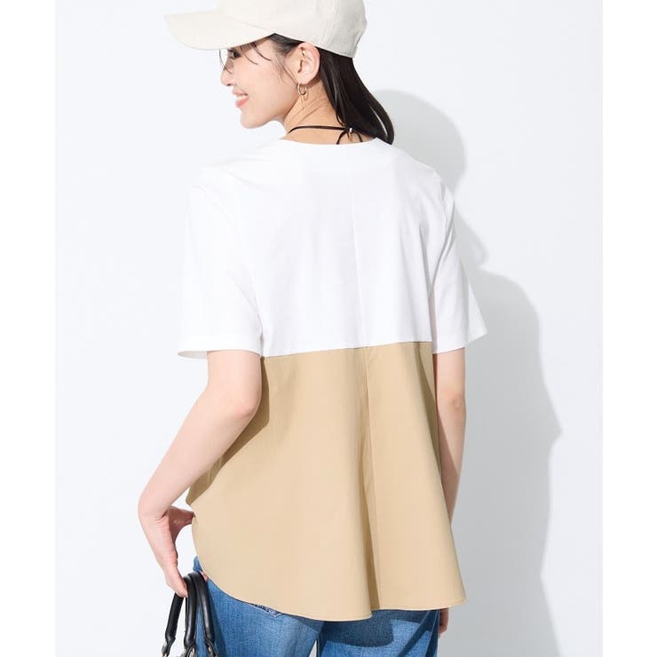 【バックシャン／洗える】ドッキングデザイントップス | THE SHOP TK | 詳細画像7 