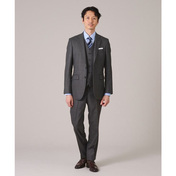 【3ピースセット】シャイニーヘリンボン スーツ | TAKEO KIKUCHI | 詳細画像7 