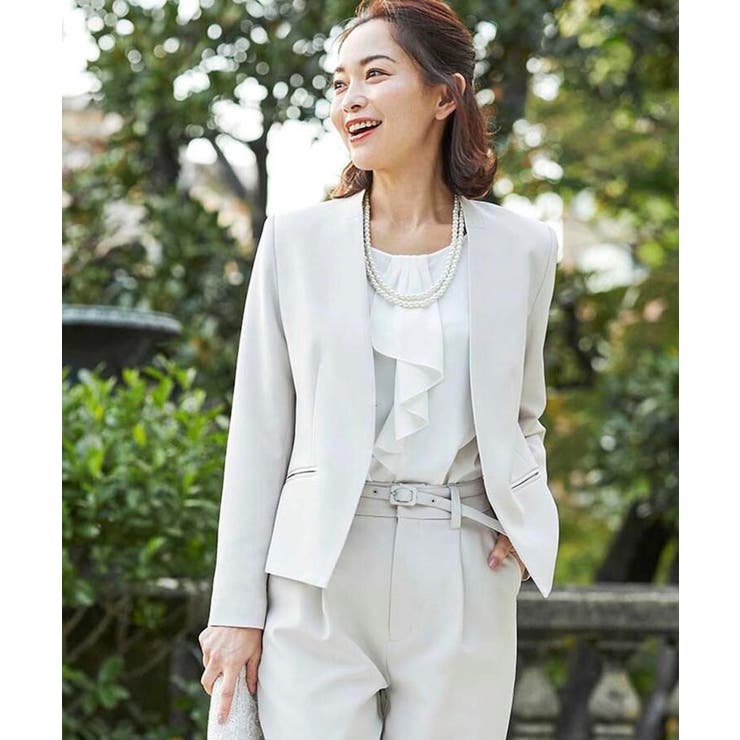 ママスーツ 入学式 スーツ 卒業式 スーツ キーネックジャケット 品番 Wrdw Couture Brooch クチュールブローチ の レディースファッション通販 Shoplist ショップリスト