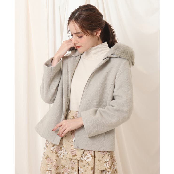 マルチwayフード付きショートコート 品番 Wrdw Couture Brooch クチュールブローチ のレディースファッション通販 Shoplist ショップリスト