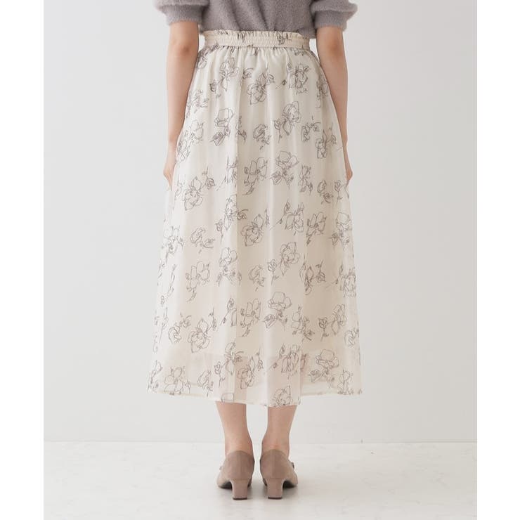 フロッキーフラワーオーガンジースカート | Couture brooch | 詳細画像18 