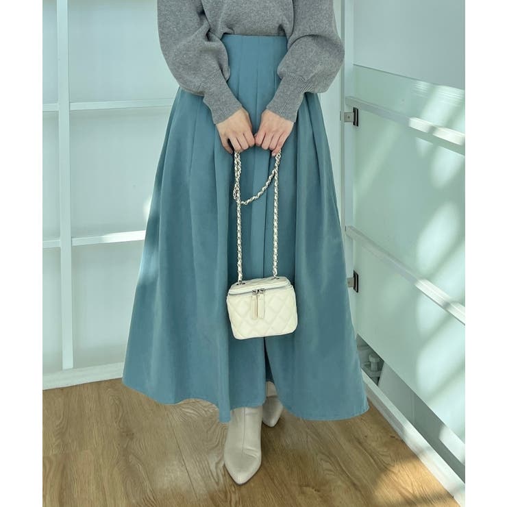 【スッキリ見えが叶う】マイクロスエードタックプリーツ | Couture brooch | 詳細画像29 