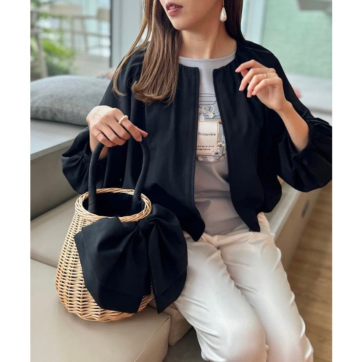 Sov. / バックフリルショートブルゾン OUTERS Night STORE