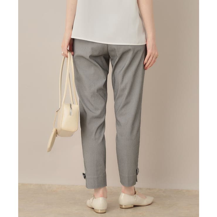 【らくちん・キレイ見え】リボンハイパーストレッチパンツ | Couture brooch | 詳細画像6 