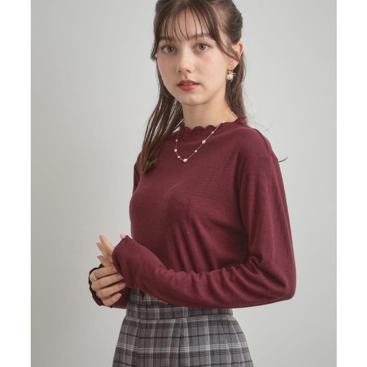 【ほんのりシアー・きれいめ】サステナブル テレコインナートップス | Couture brooch | 詳細画像41 