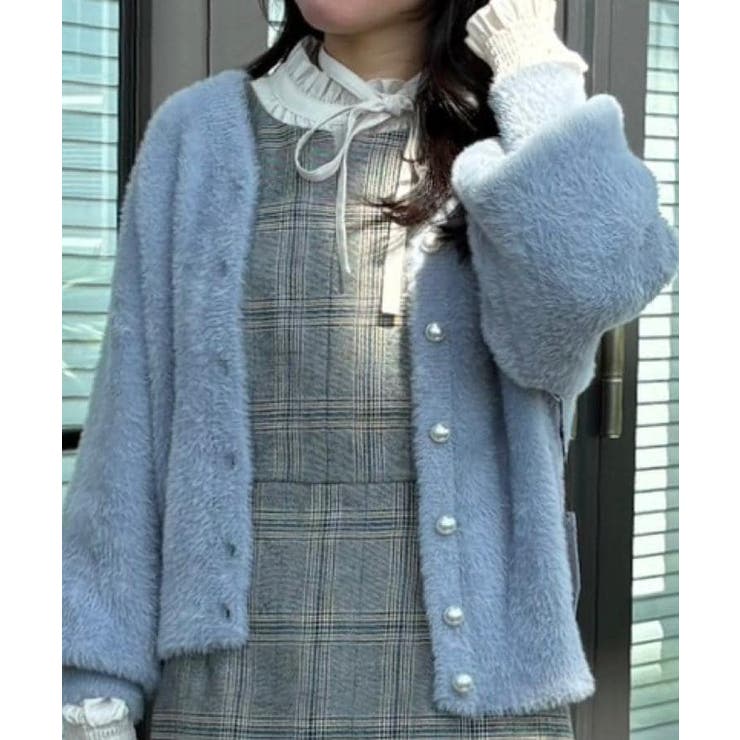 【ふわふわ/前後2WAY】フェザーカーディトップス | Couture brooch | 詳細画像88 