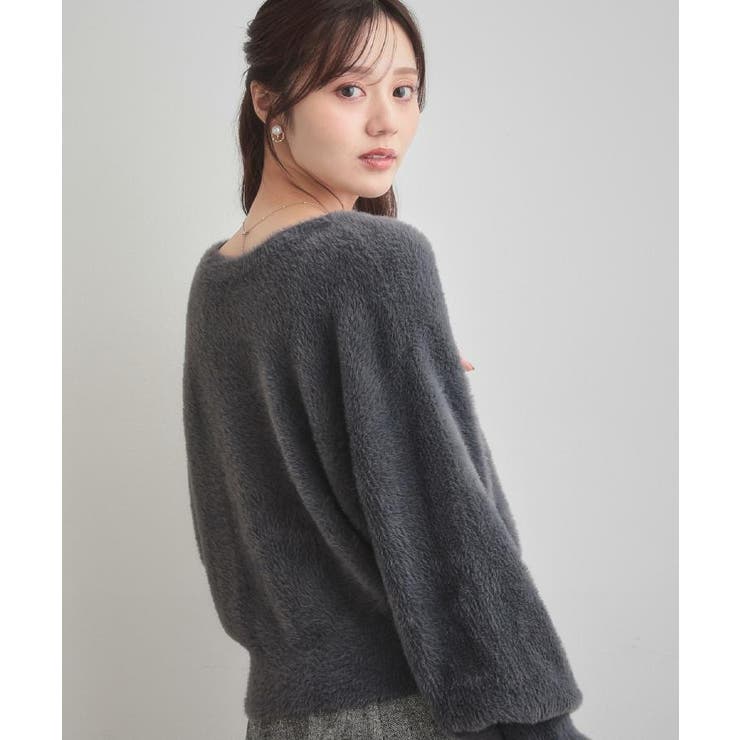 【ふわふわ/前後2WAY】フェザーカーディトップス | Couture brooch | 詳細画像97 