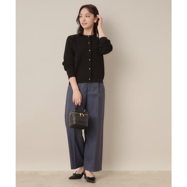 【大人可愛い・きれいめ・通勤】ケーブルカーディガン | Couture brooch | 詳細画像15 