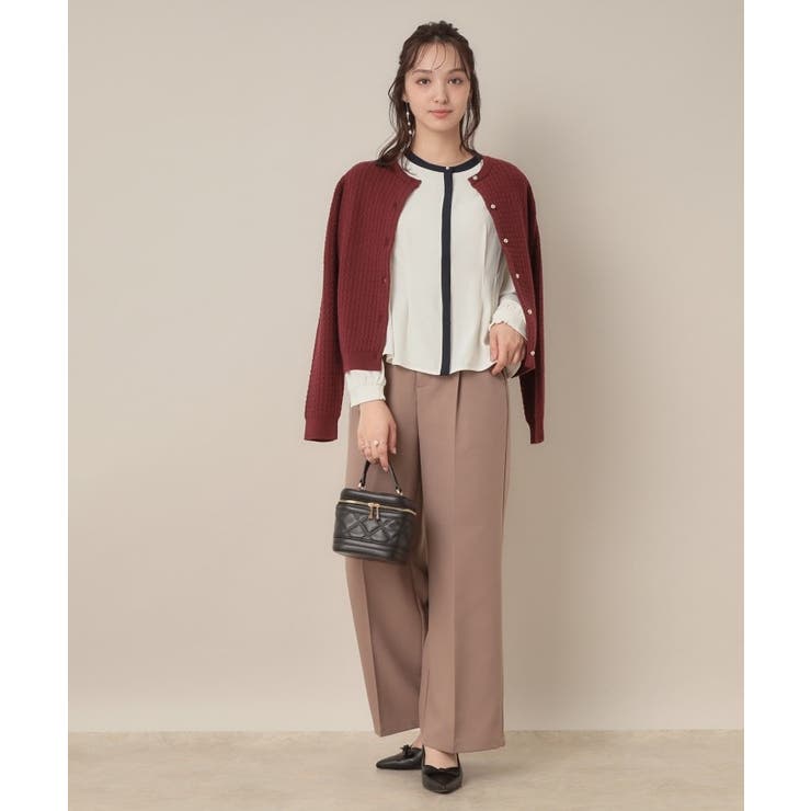 【大人可愛い・きれいめ・通勤】ケーブルカーディガン | Couture brooch | 詳細画像38 