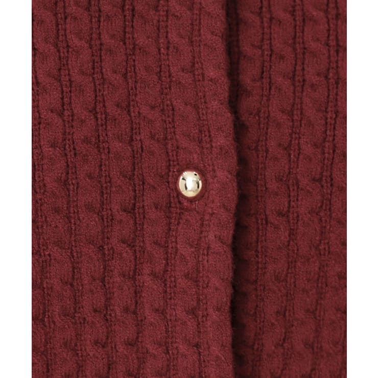 【大人可愛い・きれいめ・通勤】ケーブルカーディガン | Couture brooch | 詳細画像48 