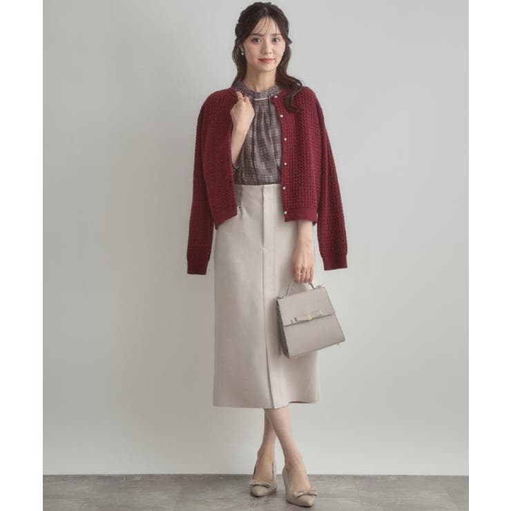 【大人可愛い・きれいめ・通勤】ケーブルカーディガン | Couture brooch | 詳細画像39 