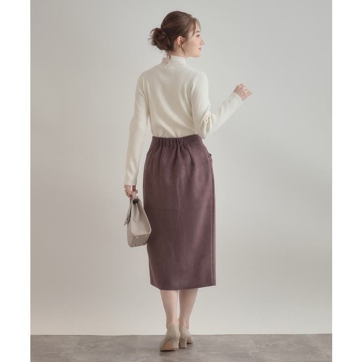 【多機能・フェミニン】パール調リブニット | Couture brooch | 詳細画像3 