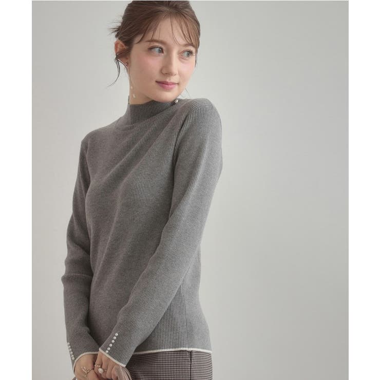 【多機能・フェミニン】パール調リブニット | Couture brooch | 詳細画像18 