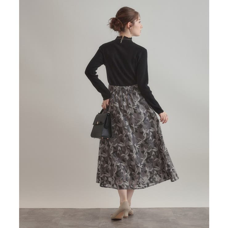 【多機能・フェミニン】パール調リブニット | Couture brooch | 詳細画像24 