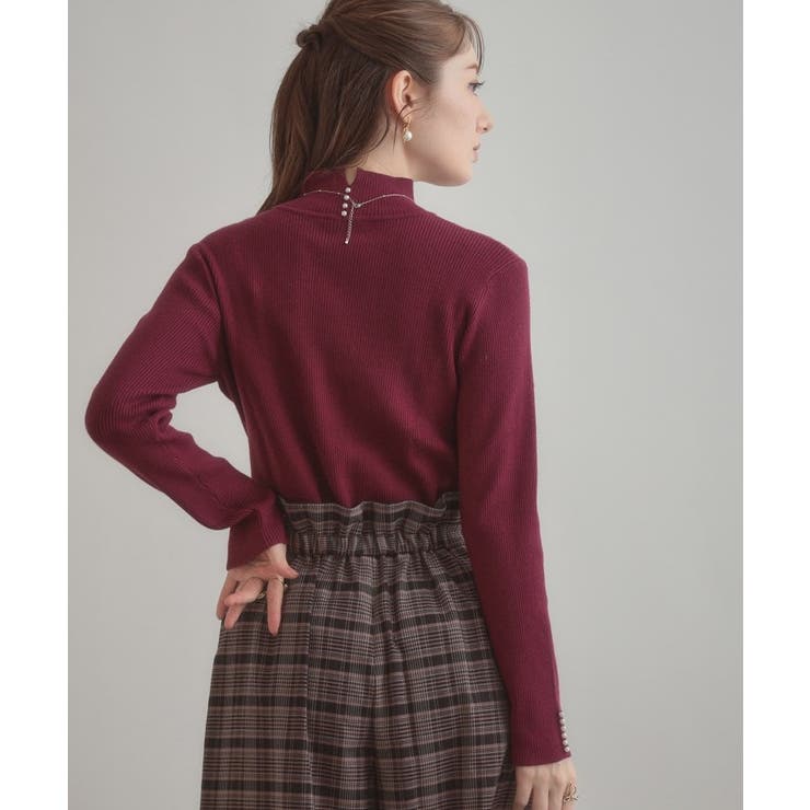 【多機能・フェミニン】パール調リブニット | Couture brooch | 詳細画像43 