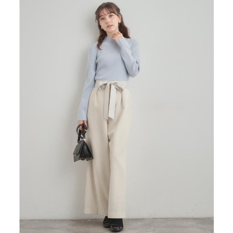 【多機能・フェミニン】パール調リブニット | Couture brooch | 詳細画像57 