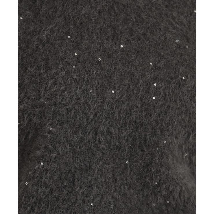 【前後2WAY】スパンコールラメフェザー ニット | Couture brooch | 詳細画像49 