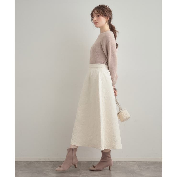 【前後2WAY】スパンコールラメフェザー ニット | Couture brooch | 詳細画像34 