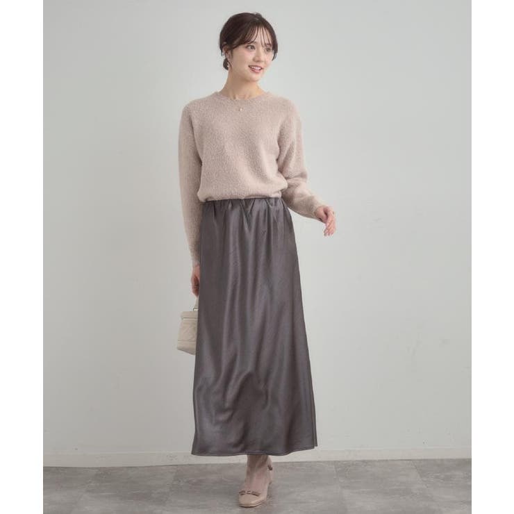 【前後2WAY】スパンコールラメフェザー ニット | Couture brooch | 詳細画像41 