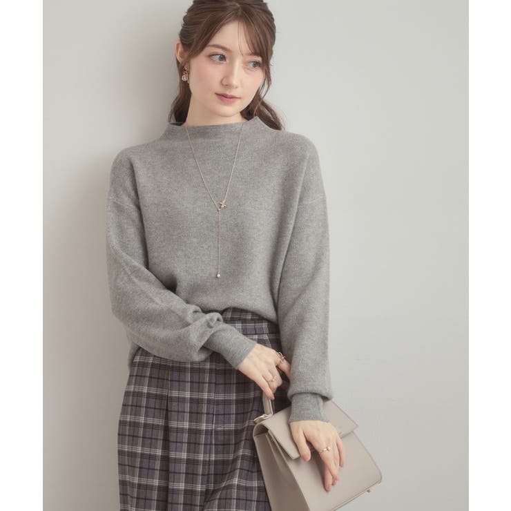 【ゆるふわ・通勤】リッシュアンゴラ バックパール調ニット | Couture brooch | 詳細画像17 