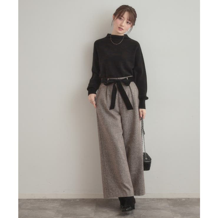 【ゆるふわ・通勤】リッシュアンゴラ バックパール調ニット | Couture brooch | 詳細画像27 