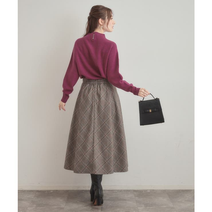 【ゆるふわ・通勤】リッシュアンゴラ バックパール調ニット | Couture brooch | 詳細画像36 