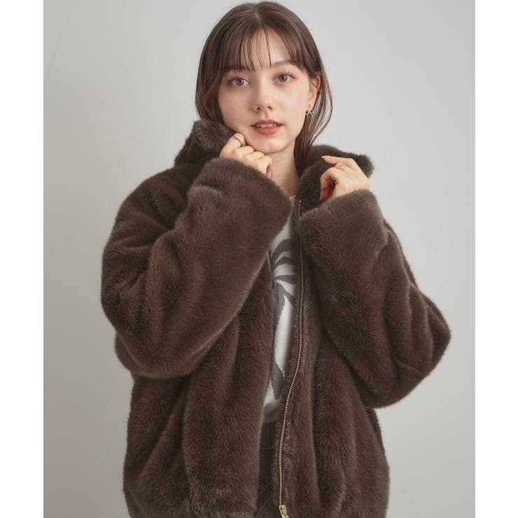 【ふわふわ・上品】ミンクフェイクファーアウター | Couture brooch | 詳細画像14 