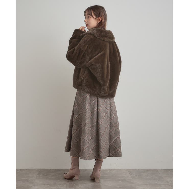 【ふわふわ・上品】ミンクフェイクファーアウター | Couture brooch | 詳細画像13 