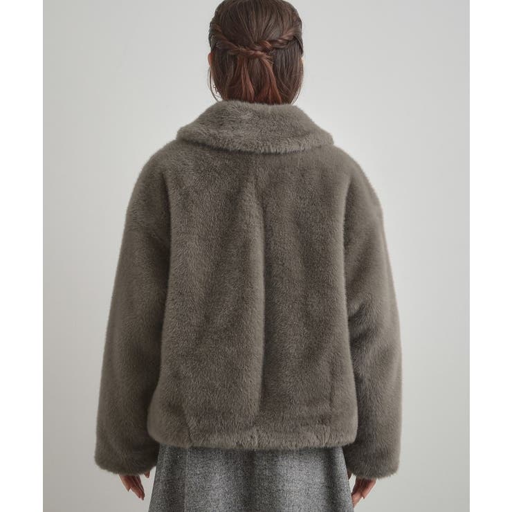 【ふわふわ・上品】ミンクフェイクファーアウター | Couture brooch | 詳細画像43 