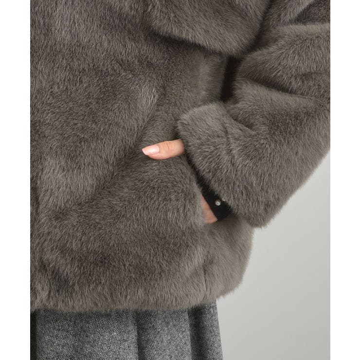 【ふわふわ・上品】ミンクフェイクファーアウター | Couture brooch | 詳細画像46 