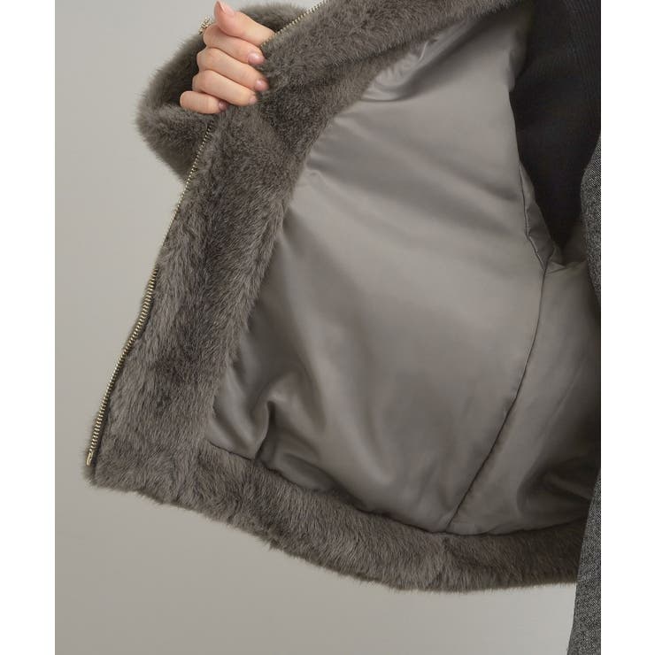 【ふわふわ・上品】ミンクフェイクファーアウター | Couture brooch | 詳細画像48 