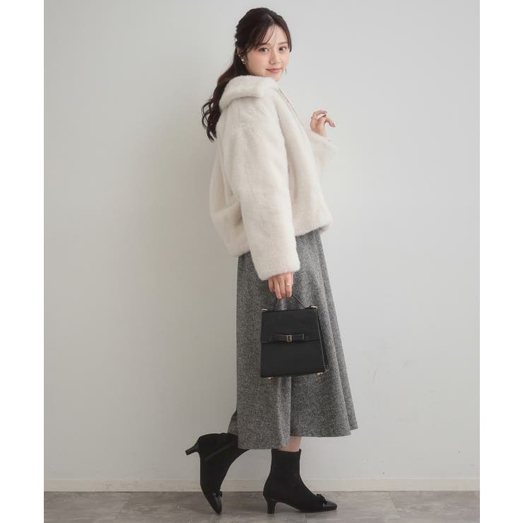 【ふわふわ・上品】ミンクフェイクファーアウター | Couture brooch | 詳細画像30 