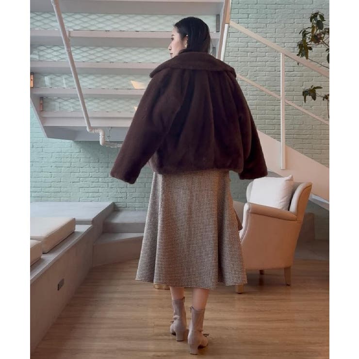 【ふわふわ・上品】ミンクフェイクファーアウター | Couture brooch | 詳細画像23 