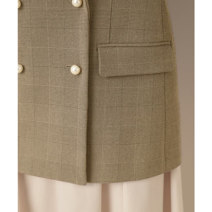 【高見え・きれいめ・通勤】レースカフス パール調釦テーラードジャケット | Couture brooch | 詳細画像48 