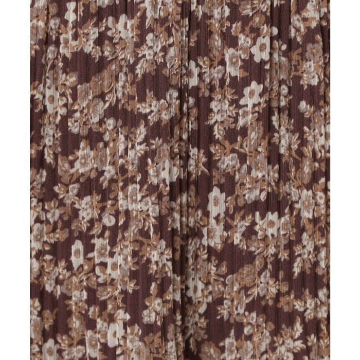 【一枚で着映える・花柄・通勤】前後2WAYシフォン楊柳小花ワンピース | Couture brooch | 詳細画像32 