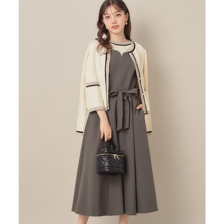 【帯電防止・通勤】ハートネック フレアージャンスカ | Couture brooch | 詳細画像5 