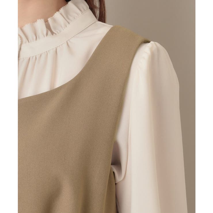 【帯電防止・通勤】ハートネック フレアージャンスカ | Couture brooch | 詳細画像45 