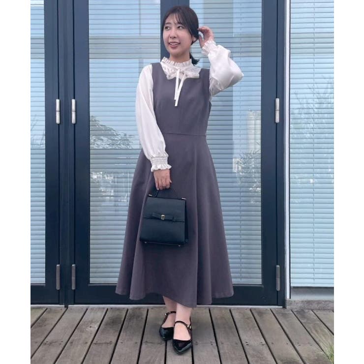 【帯電防止・通勤】ハートネック フレアージャンスカ | Couture brooch | 詳細画像16 