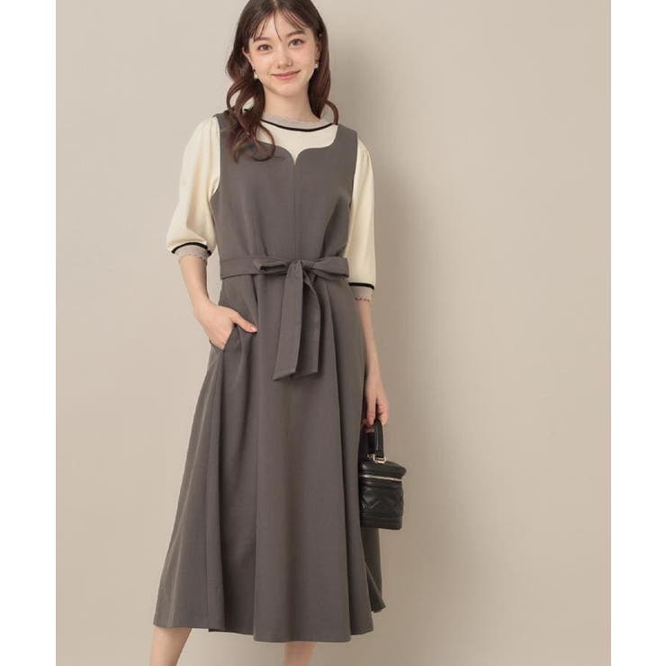 【帯電防止・通勤】ハートネック フレアージャンスカ | Couture brooch | 詳細画像3 