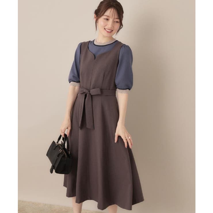 【帯電防止・通勤】ハートネック フレアージャンスカ | Couture brooch | 詳細画像7 