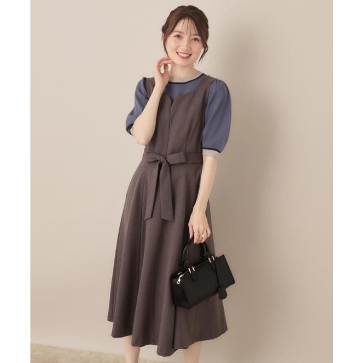 【帯電防止・通勤】ハートネック フレアージャンスカ | Couture brooch | 詳細画像8 