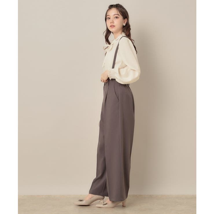 【フェミニン・通勤】タイ付きピコフリルブラウス | Couture brooch | 詳細画像2 