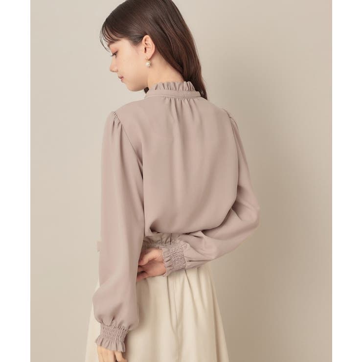 【フェミニン・通勤】タイ付きピコフリルブラウス | Couture brooch | 詳細画像36 