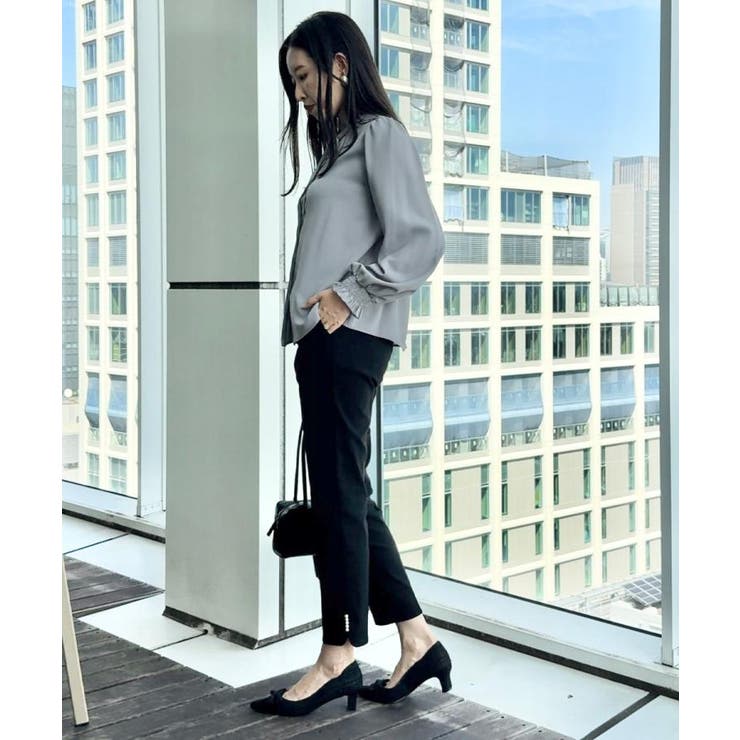 【フェミニン・通勤】タイ付きピコフリルブラウス | Couture brooch | 詳細画像27 